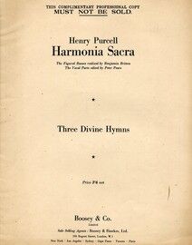 Harmonica Sacra - Three Divine Hymns - For Voice and Piano