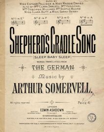 Shepherd's Cradle Song (Sleep baby sleep) - Song - in the key of A major for high voice