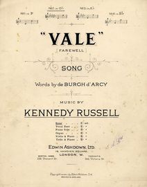 Vale (Farewell) - Song - In the key of G flat major