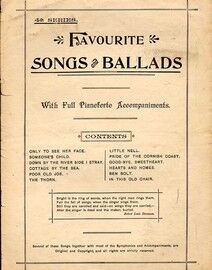 Favourite Songs and Ballads - With Full Pianoforte Accomampaniments - 4th Series