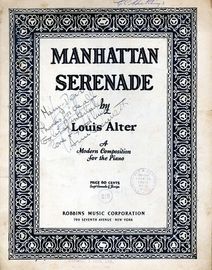 Manhattan Serenade - A modern Composition for the Piano