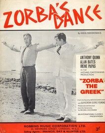Zorba's Dance - from "Zorba the Greek" featuring Anthony Quinn and Alan Bates