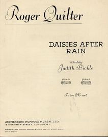Daisies After Rain - Song in the key of G Major - for Piano and Voice