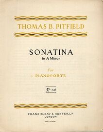 Pitfield - Sonatina in A minor for pianoforte