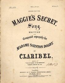 Maggie's Secret - Song in the key of D Major for Low Voice
