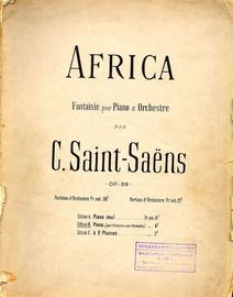 Africa - Fantaisie for Piano and Orchestra - Orchestra Part Reduced to 2nd Piano