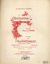 Obstination - Song with French and English words