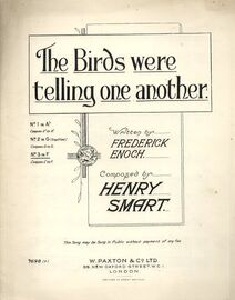 The Birds were telling one another - Song in the key of F - for Piano and Voice - Paxton No. 1698
