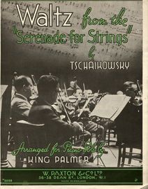 Waltz from the Serenade for Strings - For piano solo