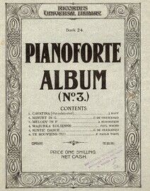Ricordi's Universal Library Book 24 - Pianoforte Album No. 3