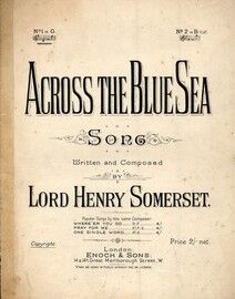 Across The Blue Sea - Song in the key of G major for Low Voice
