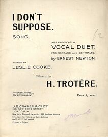I Don't Suppose - Vocal Duet for Soprano and Tenor