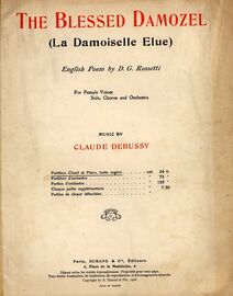 The Blessed Damozel (La Damoiselle Elue) - Partition Chant et Piano Texte Anglais - English Poem by D. G. Rossetti - For Female Voices