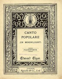 Canto Popolare (In Moonlight) - Pianoforte