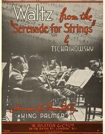 Waltz from the "Serenade for strings" -  For Piano