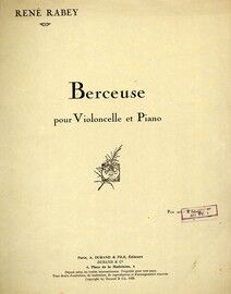 Berceuse - For violin and piano with seperate violin part