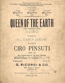 Queen of the Earth - Song - In the key of D major for low voice