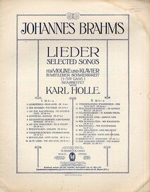 Brahms - Selected Songs - For Violin and Piano - Heft II