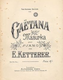 Gaetana (Mazurka)
