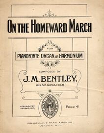 On The Homeward March - For Pianoforte, Organ or Harmonium