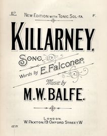 Killarney, in the key of E flat
