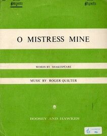 O Mistress Mine from "Three Shakespeare Songs" - Key of E flat major for low voice
