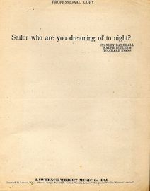 Sailor Who Are You Dreaming of Tonight? - Song