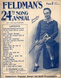 Feldman's 24th Song Annual - With Tonic Sol-Fa Setting - Piano and Voice