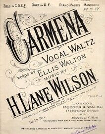 Carmena - Vocal Waltz  - For High Voice (In F)