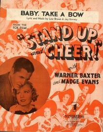 Baby, take a Bow - from The Fox Film "Stand Up and Cheer"