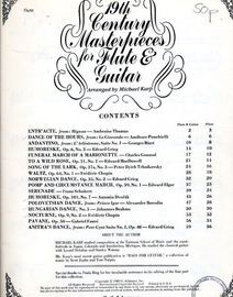 19th Century Masterpieces for Flute and Guitar - 17 Pieces