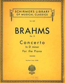 Concerto in D minor - The Orchestral accompaniments arranged for a second Piano - Op. 15 - Schirmer's Library of Musical Classics Vol. 1429