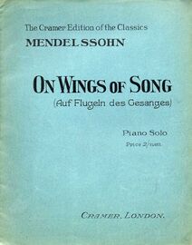 On Wings of Song -  (Auf Flugeln des Gesanges) - Piano Solo - The Cramer Edition of the Classics