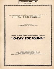 O Kay For Sound - Featured in George Black's London Palladium Production 'O-Kay For Sound''