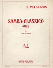 Samba-Classico (Ode) - Pour Chant et Piano