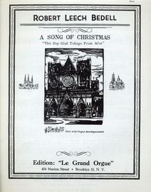 ''This Day Glad Tidings from Afar'' - A Song of Christmas - Solo with Organ Accompaniment