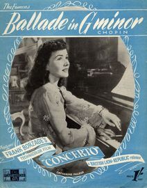 Ballade in G minor - Featured in Frank Borzage's British Lion technicolor film "Concerto" starring Catherine McLeod