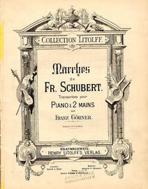 Marches de Fr. Schubert - Transcrites pour Piano a 2 Mains - Collection Litolff
