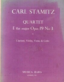 Carl Stamitz - Quartet in E flat Major - Op. 19, No. 3 - For Clarinet, Violin, Viola and Cello