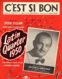 C'est Si Bon - Song from 'Latin Quarter 1950' - Featuring Jacques Labrecque