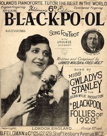 B-L-A-C-K-PO-OL - For Piano and Voice with Ukulele chord symbols - Sung by Miss Gwladys Stanley in the Julian Wylie production Blackpool Follies of 19