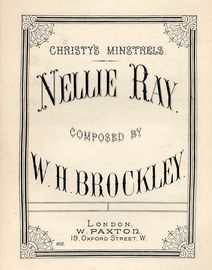 Christy's Minstrels Nellie Ray