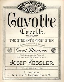 Gavotte - No. 24 of The Students First Step a Series of Melodious Extracts from the Works of Great Masters