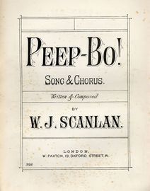 Peep-Bo! - Song & Chorus - Paxton edition No. 393
