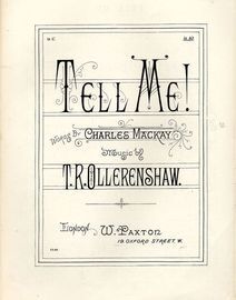 Tell me! - Song in key of A flat - Paxton Edition No. 1122