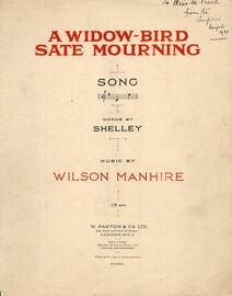 A Widow Bird Sate Mourning - Song