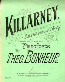 Killarney - Balfe's Beautiful Song - Transcribed for the Pianoforte - Paxton edition No. 1277
