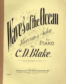 Waves of the Ocean - Morceau de Salon for Piano - Paxton edition no. 1467