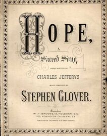 Hope - A Sacred Song - Songs of the Christian Graces No. 2
