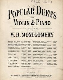 Bonaparte's Grand March - Popular Duets for Violin & Piano Arranged by W. H. Montgomery